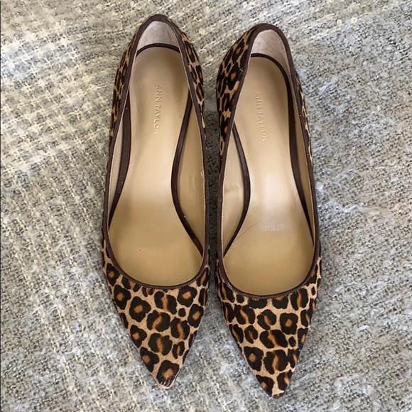 Ann Taylor Shoes - Ann Taylor animal print heels